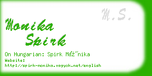 monika spirk business card